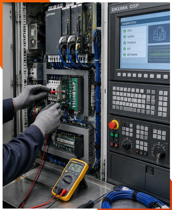 Ремонт систем ЧПУ Okuma OSP в Ревде